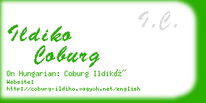 ildiko coburg business card